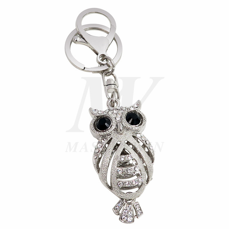 Chaveiro de metal OWL com Crystals_KC17-014
